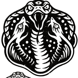 Triple Cobra Classic Tattooing