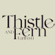 Thistle and fern