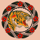 Green Tiger Tattoo